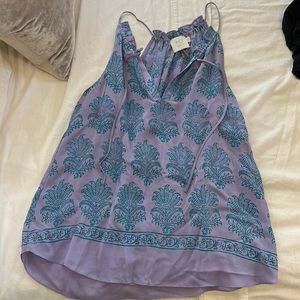 HD in Paris purple and blue blouse